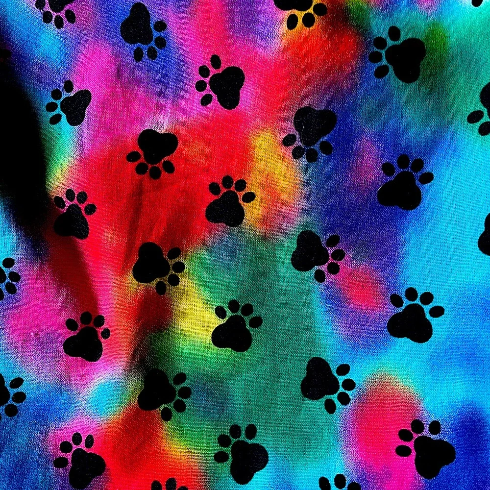 Puppy print Tie Dye tote - Picture 2 of 3